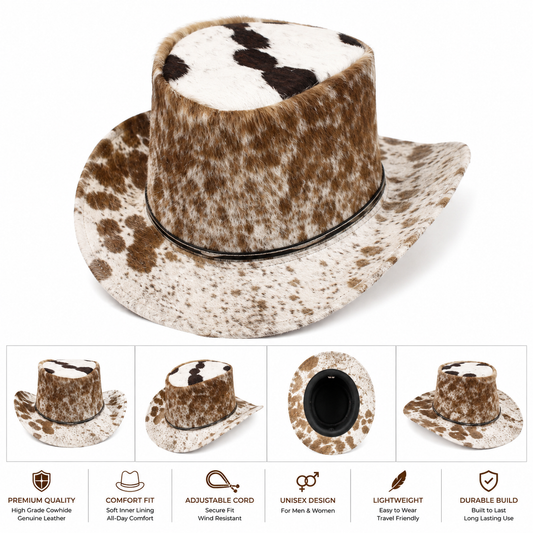 Cowhide Western Hat