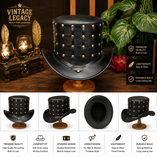 Vintage Studded Leather