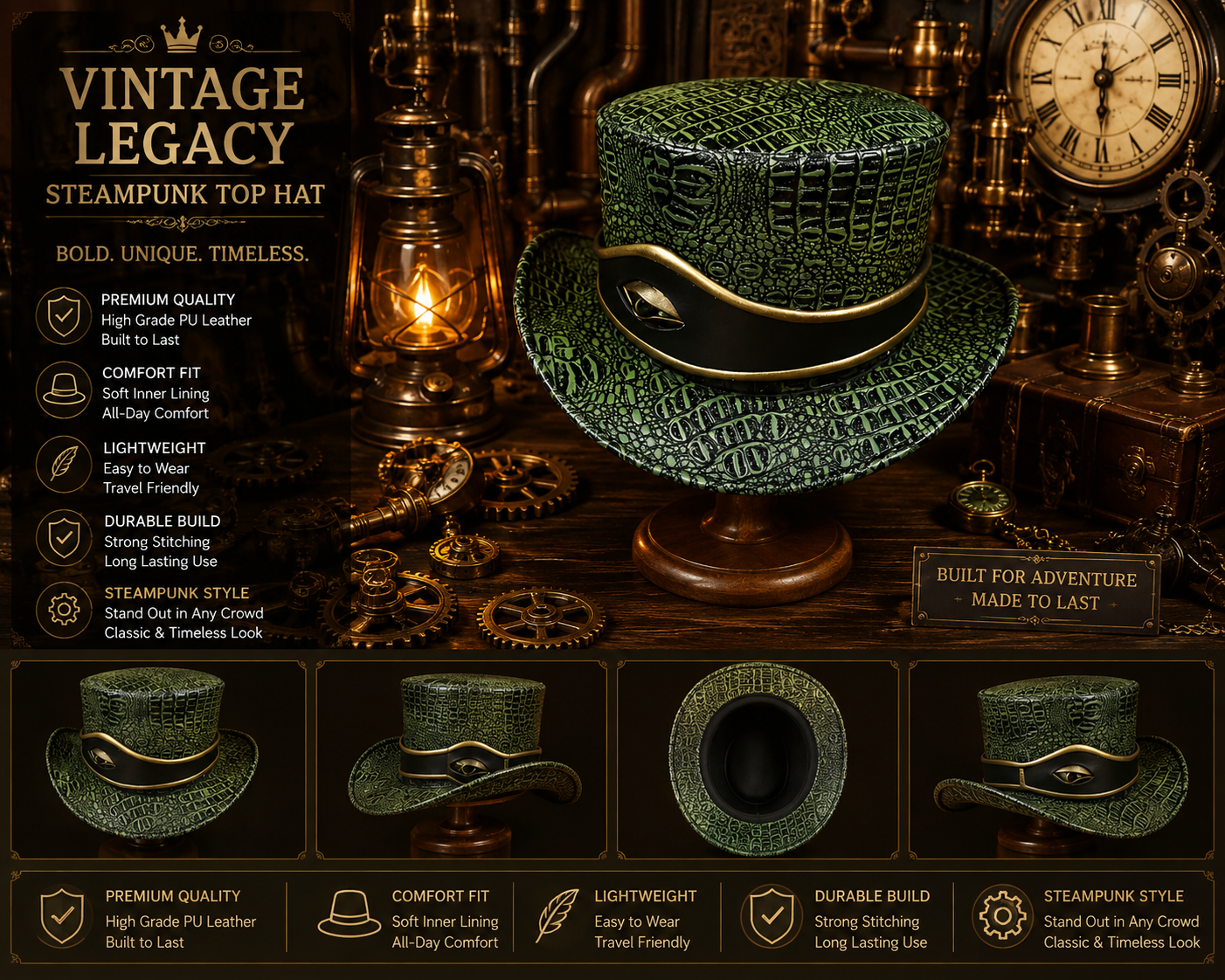 Premium Steampunk Hat